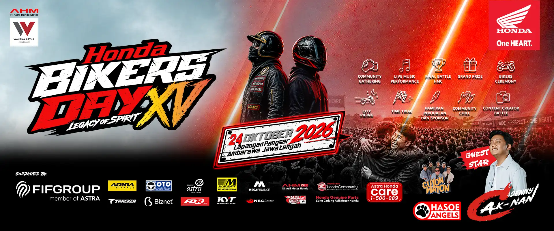 Banner  Honda Bikers Day XV